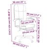 vidaXL Fauteuil inclinable de bureau Gris fonc&eacute; Tissu