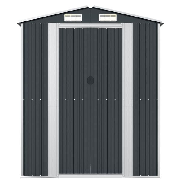 vidaXL Abri de jardin Anthracite 192x108x223 cm Acier galvanis&eacute;