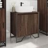 vidaXL Armoire lavabo de salle de bain ch&ecirc;ne marron 60x35x60 cm