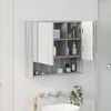vidaXL Armoire Miroir Gris Sonoma 59 x 17 x 55 cm Bois d'ing&eacute;nierie