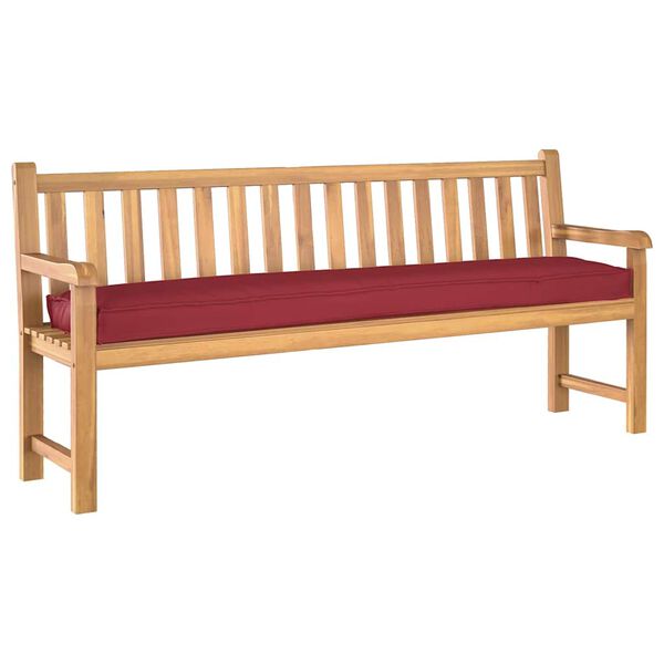 vidaXL Set de coussins de palette 2 pcs Rouge bordeaux 200 x 40 x 8 cm