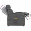 vidaXL Fauteuil de massage inclinable Gris fonc&eacute; Tissu