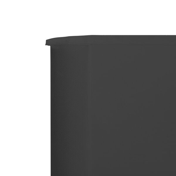 vidaXL Paravent 3 panneaux Tissu 400 x 120 Anthracite