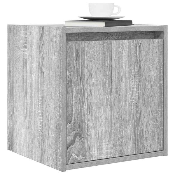 vidaXL Tables de chevet murales 2 pcs sonoma gris 38x34x40 cm