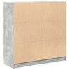 vidaXL Buffet gris b&eacute;ton 100x35x99 cm bois d'ing&eacute;nierie