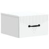 vidaXL Cabinet de chevet mural avec tiroir Blanc 34,5 x 33 x 20 cm