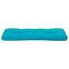 vidaXL Coussin de palette turquoise 120x40x12 cm tissu