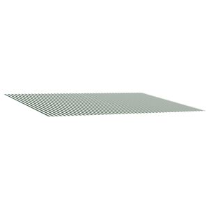 vidaXL Toile de rechange pour auvent Vert et blanc 400 &times; 350 cm