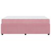 vidaXL Cadre de lit avec matelas Rose 120 x 190 cm tissu