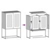 vidaXL Buffet haut anthracite 68x39x107 cm acier