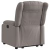 vidaXL Fauteuil inclinable &eacute;lectrique taupe tissu