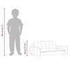 vidaXL Canap&eacute; pour enfants taupe 70x45x30 cm tissu