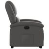 vidaXL Fauteuil inclinable électrique gris cuir véritable