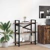 vidaXL &Eacute;tag&egrave;re Ch&ecirc;ne fum&eacute; 100 x 33,5 x 102 cm Bois d'ing&eacute;nierie