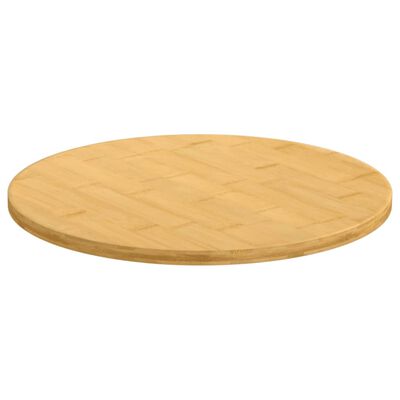 vidaXL Dessus de table Ø50x1,5 cm bambou