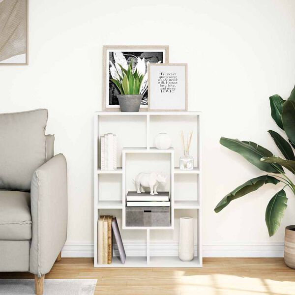 vidaXL Biblioth&egrave;que Blanc 63x20x90 cm Bois d'ing&eacute;nierie