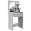 vidaXL Tables de maquillage pour chambre avec tiroir Gris Sonoma