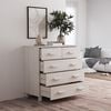 vidaXL Buffet HAMAR Blanc 79x40x80 cm Bois massif de pin