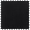 vidaXL Carreau de sol en caoutchouc noir 12 mm 100x100 cm