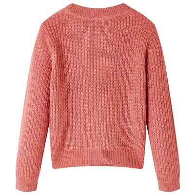 Pull-over tricoté pour enfants rose moyen 92