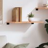 vidaXL &Eacute;tag&egrave;re murale marron clair 60x30x2 cm bois ch&ecirc;ne massif trait&eacute;