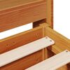 vidaXL Cadre de lit sans matelas cire marron 140x190cm bois pin massif
