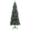 vidaXL Sapin de No&euml;l artificiel avec support Vert 210 cm PVC