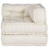 vidaXL Canap&eacute; modulaire cr&egrave;me 70x70x54 tissu