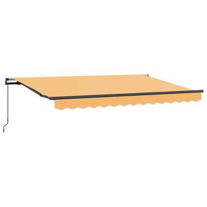 vidaXL Auvent R&eacute;tractable Sable 3,5 x 2 m tissu