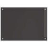 vidaXL Protection de cuisine 2 pcs Gris fonc&eacute; 70 x 50 cm verre tremp&eacute;