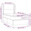 vidaXL Sommier &agrave; lattes de lit avec matelas Noir 100x200 cm Velours