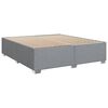 vidaXL Sommier &agrave; lattes de lit avec matelas Gris clair 200x200cm Tissu