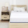 vidaXL Matelas Blanc et Bleu 80 x 200 cm Tissu jacquard