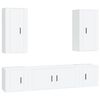 vidaXL Ensemble de meubles TV 5 pcs Blanc Bois d'ing&eacute;nierie