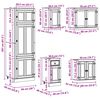 vidaXL Armoire avec tiroir avec &eacute;tag&egrave;re SKI 9 pcs Brun Miel Pin massif