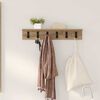 vidaXL Porte-manteau mural Ch&ecirc;ne artisanal 60 x 10,5 x 10,5 cm