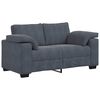 vidaXL Ensemble de canap&eacute;s 3 pcs avec coussins Gris fonc&eacute; Velours