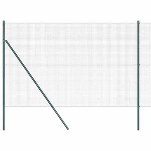 vidaXL Cl&ocirc;ture en fils soud&eacute;s pour fixation au sol 10 x 1,5 m Vert