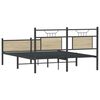 vidaXL Cadre de lit sans matelas chêne sonoma 137x190 cm