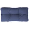 vidaXL Coussin de palette bleu marine 120x40x12 cm tissu