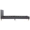 vidaXL Cadre de lit Gris clair Tissu 120 x 200 cm
