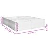 vidaXL Cadre de lit sans matelas bleu 180x200 cm velours