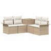 vidaXL Ensemble de Canap&eacute;s 5 pc Beige et blanc cr&egrave;me