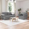 vidaXL Canap&eacute; 2 pcs Gris clair