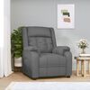 vidaXL Fauteuil inclinable Gris Similicuir