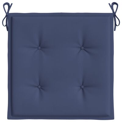 vidaXL Coussins de palette lot de 2 bleu marine 50x50x3 cm