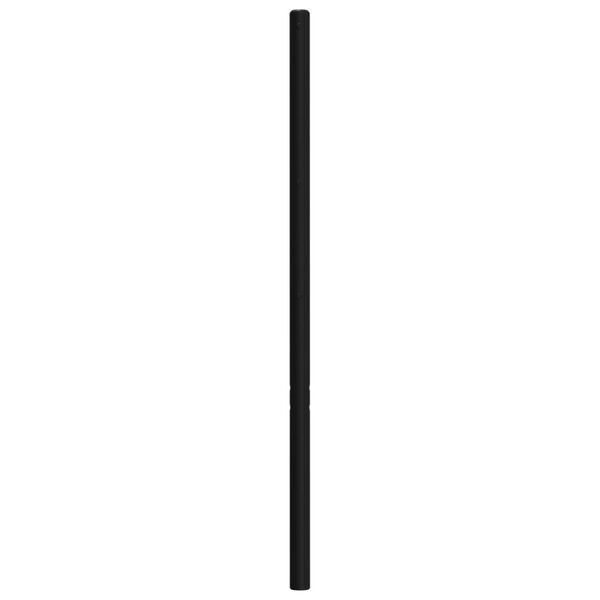 vidaXL T&ecirc;te de lit m&eacute;tal noir 75 cm