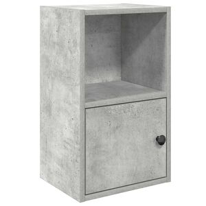 vidaXL Biblioth&egrave;que gris b&eacute;ton 31x24x52 cm bois d'ing&eacute;nierie