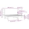 vidaXL Lit coulissant sans matelas blanc 2x(90x190) cm