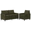 vidaXL Ensemble de Canap&eacute;s 2 pc Vert Polyester